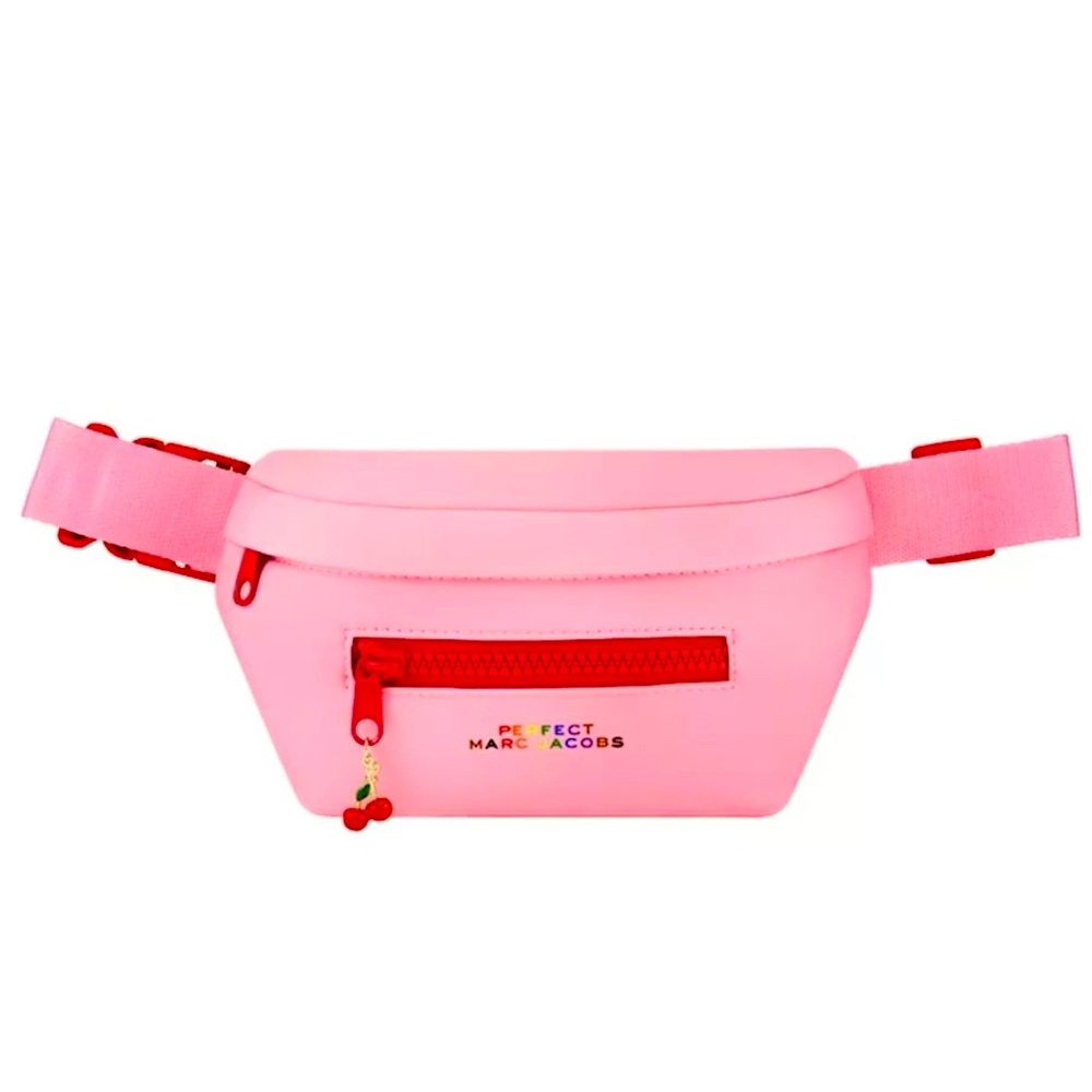 NEW Marc Jacobs Perfect Belt Bag Fanny Pack Waist with Pink Cherry Charm
